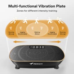 MERACH Vibration Plate Exercise Machine Whole Body Workout Power Vibrate Fitness Platform Vibration Weight Loss&Shaping
