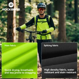 ROCKBROS Bicycle Jerseys Long Sleeves Pullover T-shirts Men Breathable XC Sports Tops MTB Road Bike Cycling Jackets Summer