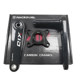 RACEDUEL 110BCD Carbon Crankset 11/12 Speed Double Chainring for Shimano R7000 R8000 R9100 R9200 50-34T/52-36T/53-39T/54-40T