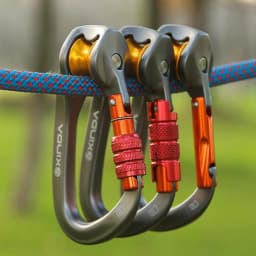 Locking Carabiner Mountaineering Equipment D-Ring Climbing Accessories Pulley Hook Bearing Karabiner Buckle Camping Lock
