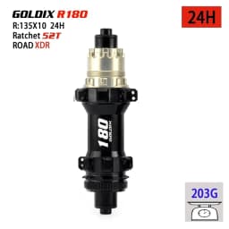 GOLDIX R180 24/28H Road Gravel Bike Hub 52T Ratchet Center Lock Disc Brake HG XDR 11-12 Speed Lightweight Bicycle Wheel Hubset
