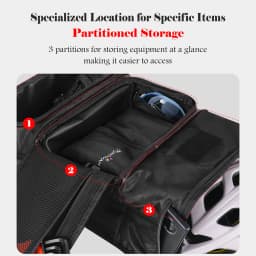 NOOYAH Bike Bag Triathlon Bicycle Event Backpack Large Capacity Wet and Dry Separation Bike Accessories Cycling Helmet Equipment
