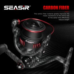 Seasir P-Series Prospec Carbon Fiber Spining Reel 9Kg Max Drag 8+1BB 5.2:1/6.2:1 Freshwater Saltwater Fishing Reel