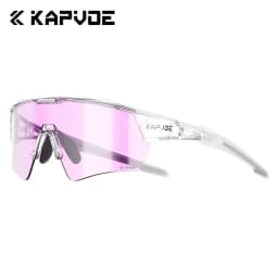 Kapvoe HD Photochromic Cycling Glasses Lighteight UV400 Sunglasses for Men Women Bike MTB Outdoor Eyewear Riding Driving Running