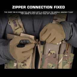 500D Nylon SF Hunting Vest for Men Adjustable Molle H-harness Chest Rigs Lightweight Airsoft Vest With M4 AR Magazine Pouch