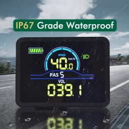 UART2 P5C Electric Bike Colorful LCD Display Meter 24V-60V SM/Waterproof Connection Plug Ebike intelligent Display With USB