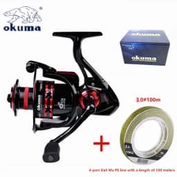 New OKUMA Rotary Fishing Reel 2+1BB 9KG-23KG Max Drag Is Suitable for All Water Bodies 1000-8000