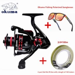 New OKUMA Rotary Fishing Reel 2+1BB 9KG-23KG Max Drag Is Suitable for All Water Bodies 1000-8000