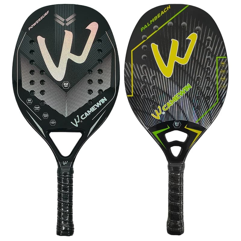 Camewin 3K Beach Tennis Racket Full Carbon Fiber Rough Surface Outdoor Sports Racket For Men Women Adult Tennis Racket The New