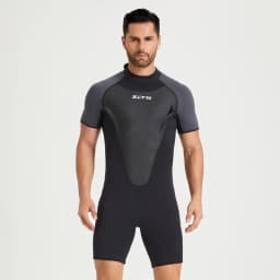 3MM Neoprene Wetsuit Men's One-piece Short Sleeve Thickened Cold Insulation Diving Suit Women's Surf Snorkel Sunscreen Swimsuit