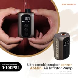 BSCOBBER Bike Accessories Portable Air Pump Tire Inflator Cycling For Mountain Bike Ball MTB Electric Bicycle Tools 100PSI