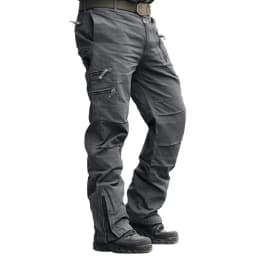 2025 Men's Cargo Pant Cotton Outdoors Tactical Pant Men Vintage Camo Green Work Many Pocket Cotton Camouflage Black Trouser