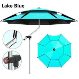 Upgraded Fishing Umbrella Mechanical Adjustment Angle Outdoor Large Parasol Beach Umbrella Stainless Steel Sunshade Umbrella