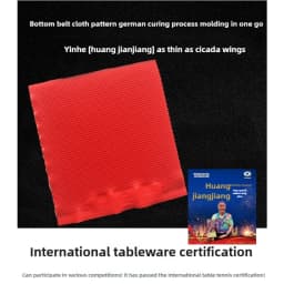 YINHE Cured Long Pips Table Tennis Rubber OX Huang Jianjiang VVIP Medium Pips Ping Pong Rubber ITTF Approved for Competition