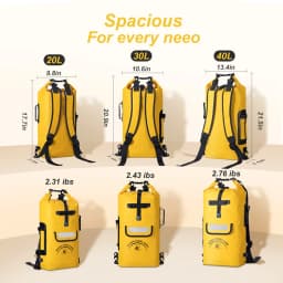 Idrybag Waterproof Backpack For Women Men 20L/30/L40L Sports Kayaking Beach Boating Canyoning Dry Bag Waterproof Backpack
