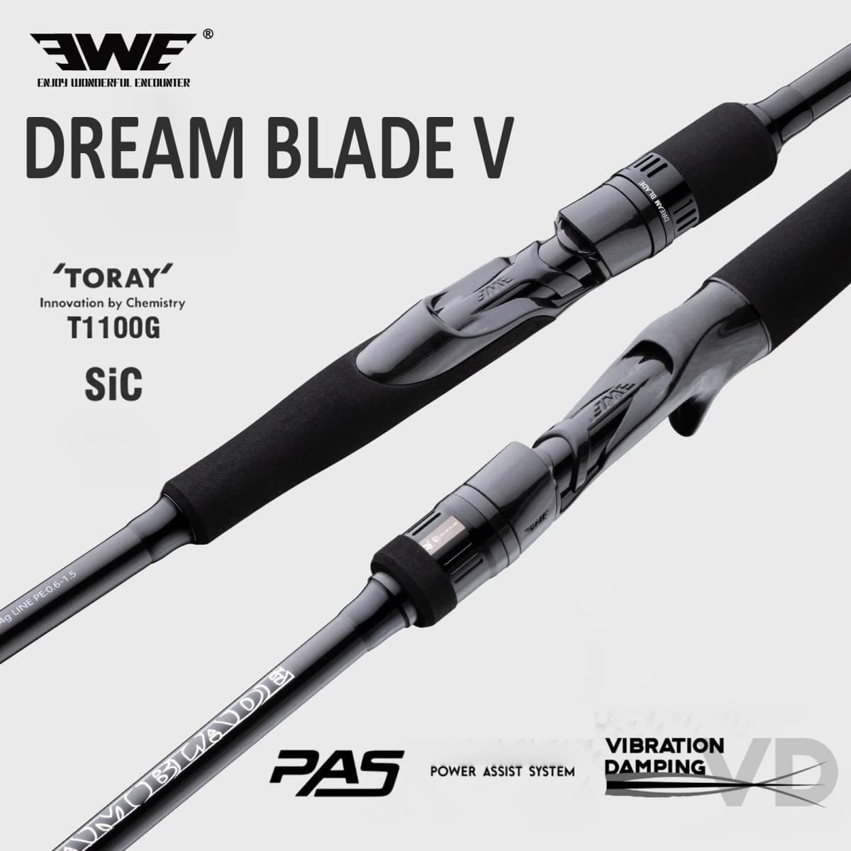 EWE 2025 New DREAM BLADE Ⅴ 2 Section Spinning Casting Rod 114-151g FUJI TZ/SIC Ring RF Lightweight Carbon Fiber Fishing Rod