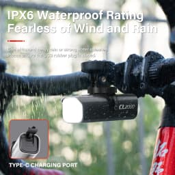 TOWILD CL2000 Bicycle Light With Cut-off Line Beam 2000LM Rechargeable 5000mAh Led Bike Front Lights IPX6 MTB Cycling Headlights