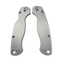 1 Pair Titanium Alloy Knife Handle Scales for Spyderco C81 Para 2 Folding Knives