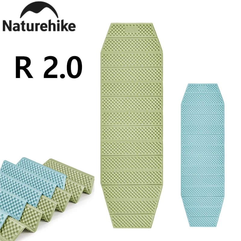 Naturehike 2026 Troues R2.0 Lightweight Portable Folding Square Egg Nest Mat Outdoor 1.8cm Thickened Camping Fishing Picnic Mat