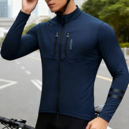 WOSAWE Cycling Jacket Winter Thermal Fleece Coat Men Women Warm Bike Jacket Mtb Cycling Jersey Windproof Bicycle Clothing 0-15℃