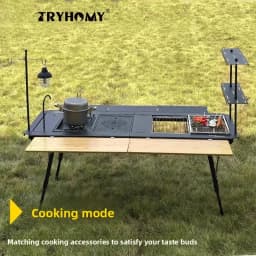 Camping IGT Table IGT 5 Unit Table Lightweight Aluminum Alloy Table Folding Camping Desk Picnic Tactical Desk