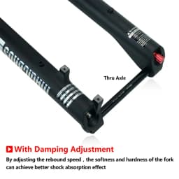 20x4.0 26*4.0 MTB Dual Motor Air Suspension Fork QR 9*135mm 15*135mm Beach Snow Motorcycle Electric E Bike Double Crown Air Fork