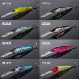 Noeby 180mm,90g Trolling Minnow Fishing Lure, Floating Wobbler, Big Game, Artificial Hard Bait for Sea GT Tuna Fishing Lure