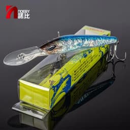 Noeby 180mm,90g Trolling Minnow Fishing Lure, Floating Wobbler, Big Game, Artificial Hard Bait for Sea GT Tuna Fishing Lure