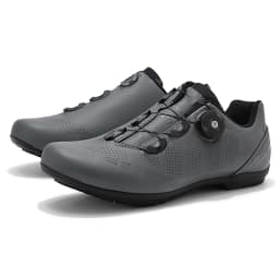Flat Pedal Cycling Shoes MTB Men Mountain Bicycle Shoe Cleat Shoes Cycling Sneaker Lock-Free Bike Speed Footwear Breathable Gray