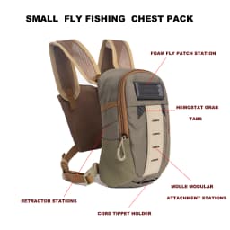 Small Fly Fishing Chest Pack Ultralight Chest Bag Mini Vest Pack Micro Trout Fishing Pouch