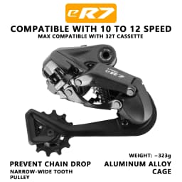 LTWOO ER7 2026 V3 Wireless Electronic Hydraulic Disc Brake Road Groupset 2x10 2x11 2x12 Speed APP Programmable Bike Upgrade Kit