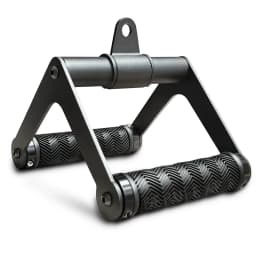 Berufexp Double D Handle 360 Rotataing Cable Machine Attachments Soft Rubber Cable Row Attachment for Cable Machine