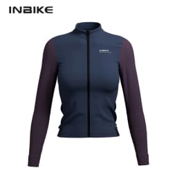 INBIKE Warm Thermal Cycling Jersey Set for Women Comfortable Fleece Road Bike Bib Pants Windproof Road MTB Clothing with Pockets