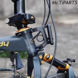 Mr.tiparts Bicycle Front Bag Carrier Block Adapter Integrated Pig Nose Bag Seat for Birdy3 P40 R2 Folding Bike Block Bracket