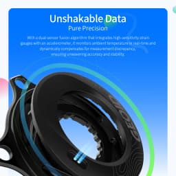 GEOID PM500 Bike Power Meter 4-Bolt 110 BCD 24mm Spindle Cadence Bicycle Crankarm for Shimano ±1.5% Accuracy 300h Battery Life