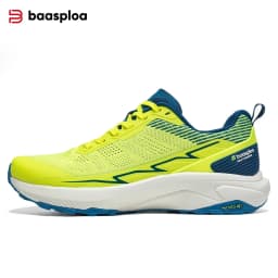 Baasploa Men Hiking Shoes Outdoor Lightweight Mesh Lace up Sneakers Male Casual Breathable Non-Slip Wear Resistant Walking Shoes
