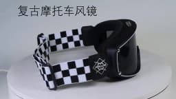 BOLLFO Retro Helmet Goggles for Motorcycle Outdoor Cycling and Skiing Glasses
