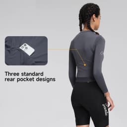 Santic Summer Cycling Jersey Short Version Long Sleeve for Women Sun Protection Breathable Tight-Fitting Bike Riding Clothes TL2