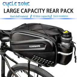 Bike Rear Seat Trunk Bag Waterproof Bicycle Rear Seat Carrier Bags Large Capacity Multiple Pockets Bike Bag Cycling Accessories