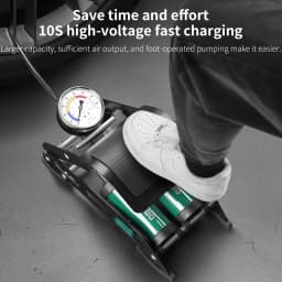 TOSUOD Foot Pump High Pressure Bicycle Pump Universal Foot Pedal Air Pump With Hose Quick Connect For All Vehicle Tires