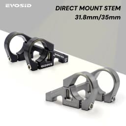EVOSID DH Direct Mount Stem 35mm CNC Dual Crown Stem 31.8mm High-Strength Aluminum Alloy Bicycle Handlebar for AM/FR Motorcycle