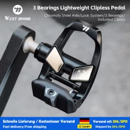 WEST BIKING Road Bike Self-Locking Pedals Lightweight Nylon 3 Sealed Bearings Clipless Pedals Compatible With LOOK KEO System