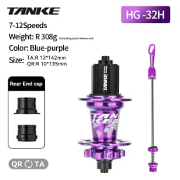 TANKE MTB 120 Click Hub 6 Bearing Bike Front Rear 32 36 Holes Disc Brake QR Bicycle mass thunder Noisy Cube HG 6 Pawl Hubs TH390