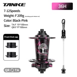TANKE MTB 120 Click Hub 6 Bearing Bike Front Rear 32 36 Holes Disc Brake QR Bicycle mass thunder Noisy Cube HG 6 Pawl Hubs TH390