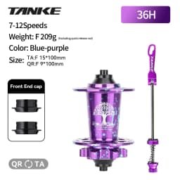 TANKE MTB 120 Click Hub 6 Bearing Bike Front Rear 32 36 Holes Disc Brake QR Bicycle mass thunder Noisy Cube HG 6 Pawl Hubs TH390