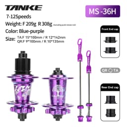 TANKE MTB 120 Click Hub 6 Bearing Bike Front Rear 32 36 Holes Disc Brake QR Bicycle mass thunder Noisy Cube HG 6 Pawl Hubs TH390