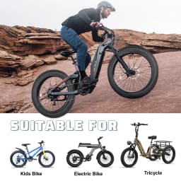 ZUKKA 26x3.0 (75-559) All-Terrain Tire: High-grip, Anti-slip, Wear-resistant. Fits Kids/Electric/Tricycles