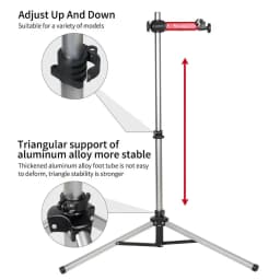 WEST BIKING Bike Repair Stand Adjustable Foldable Aluminum Alloy MTB Road Bicycle Maintenance Holder Stable Bike Rack With Tray