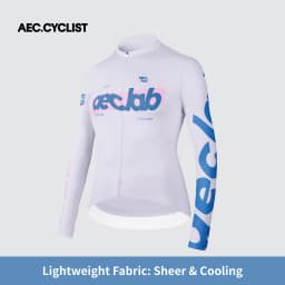 AEC.CYSLIST 2026 New Women's Cycling Jersey Spring Men Long Sleeve Cycling Tops YKK Zipper Cycling Clothing Breathable