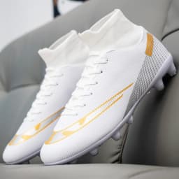 Premium High-Top Football Shoes FG Long Studs and TF Short Studs, Suitable for Both Men and Women, Offer Comfort. Sole Spikes